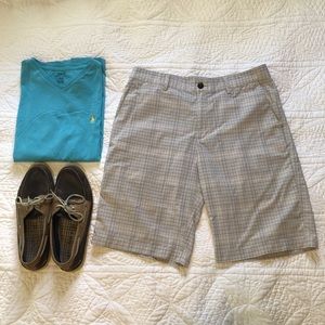 Adidas Plaid Golf Shorts
